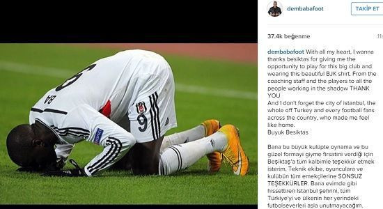 Demba Ba'dan 2 dilde veda