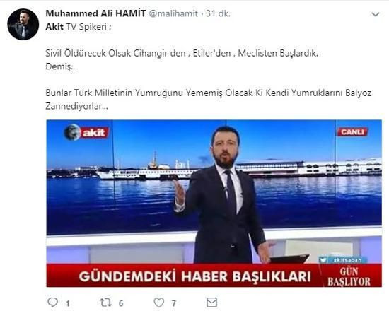 Tepki yağıyor! Akit spikerinden skandal sözler: Sivil öldürecek olsak Cihangir'den, Etiler'den başlarız - Resim : 3