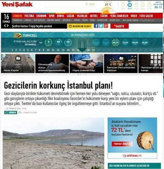 Gezicilerin "musluk planı"nı yazdı... Sosyal medyada dalga konusu oldu!