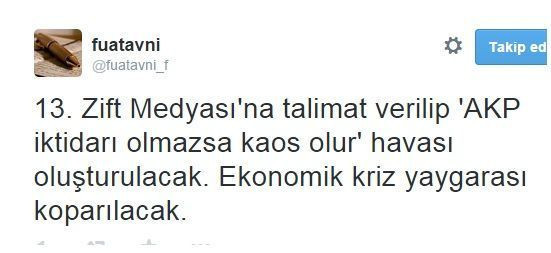 Fuat Avni: Zift Medyası'na talimat verilecek