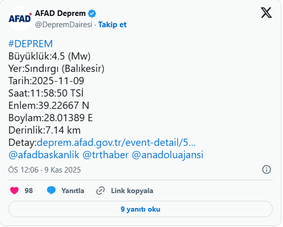 Balıkesir'de korkutan deprem!
