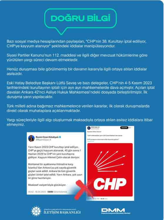 CHP'ye kayyum iddiası! Cumhurbaşkanlığı'ndan açıklama geldi - Resim : 2