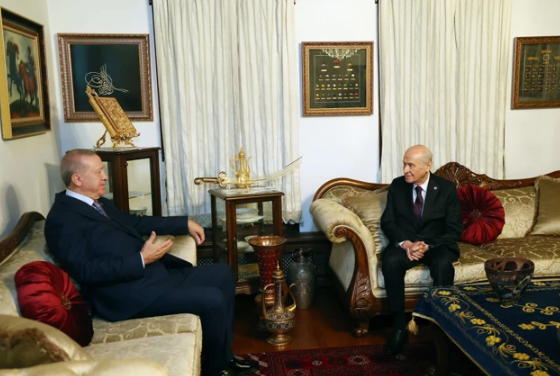 Ankara'da kritik zirve! Cumhurbaşkanı Erdoğan, Bahçeli'yi ziyaret etti - Resim : 3