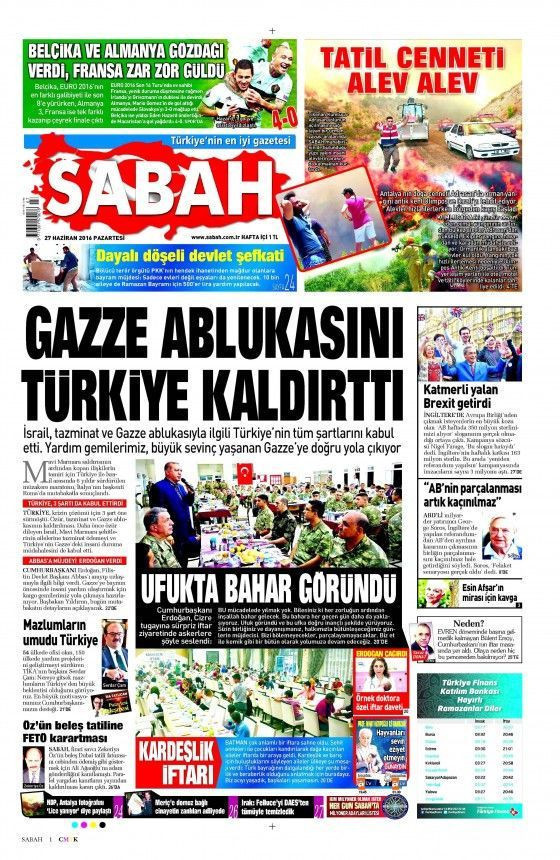 Hükümet medyası Türkiye - İsrail anlaşmasını böyle gördü! - Resim : 2