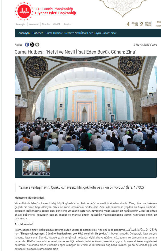 Diyanet kadın-erkek ilişkilerine el attı. Flört büyük günah! Arkadaşlıklar zinaya kayıyor