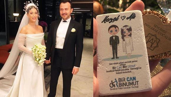 Hazal Kaya ile Ali Atay evlendi! Düğünde kalpleri ısıtan detay... - Resim : 5