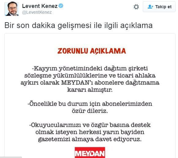 Kayyum 5 gazetenin abone dağıtımını durdurdu! - Resim : 2