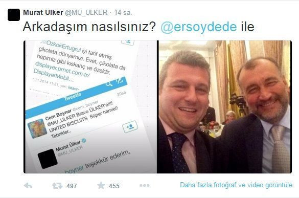 Murat Ülker Yeni Akit yazarına fotoğraflı gönderme yaptı, sosyal medya yıkıldı! - Resim : 2
