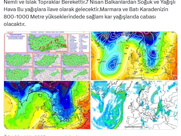 FLAŞ! Bitti Sanıyorduk. Balkanlar Üzerinden Sağlam Kar Yağışı Geliyor. İstanbul Dahil Marmara ve Batı Karadeniz...