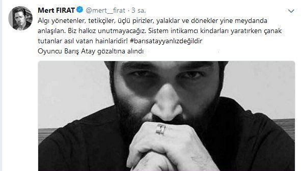 Mert Fırat sert konuştu: Tetikçiler, yalaklar ve dönekler...