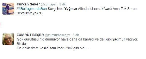 İstanbul'dan fırtına manzaraları