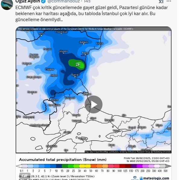 Kıyamet Gibi Kar Yağacak! Sosyal Medyadan Duyurdu Uyarı Yaptı - Resim : 2