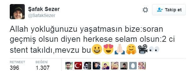 Şafak Sezer'den ilk açıklama