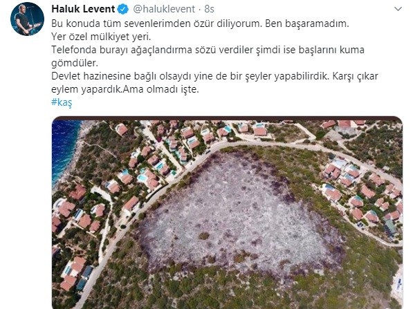 Haluk Levent özür diledi: Ben başaramadım