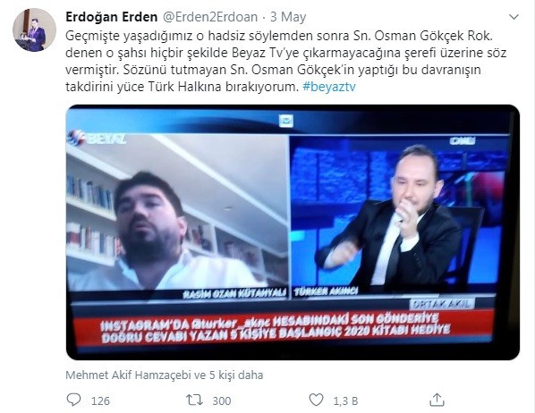 Beyaz TV'nin sahibi Gökçek'e Kütahyalı tepkisi!