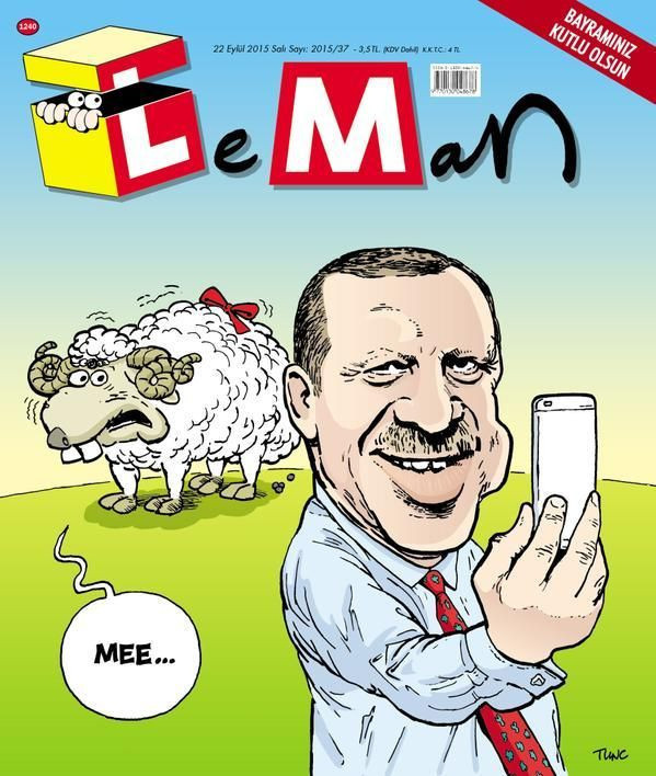 Cumhurbaşkanı Erdoğan'ın kurbalık selfie'si LeMan'ın kapağında!
