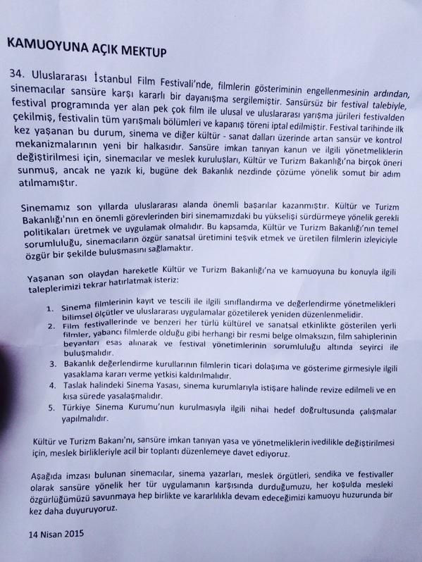 Sinemacılardan 'Bakur' sansürüne karşı 5 talep!