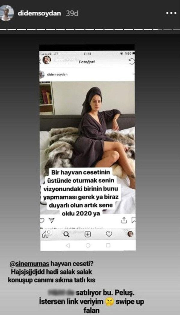 Sinem Umaş ile Didem Soydan Instagram'da birbirine girdi!