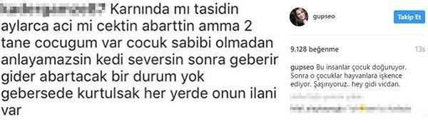 Takipçisinin çirkin yorumu Gupse Özay’ı çıldırttı!