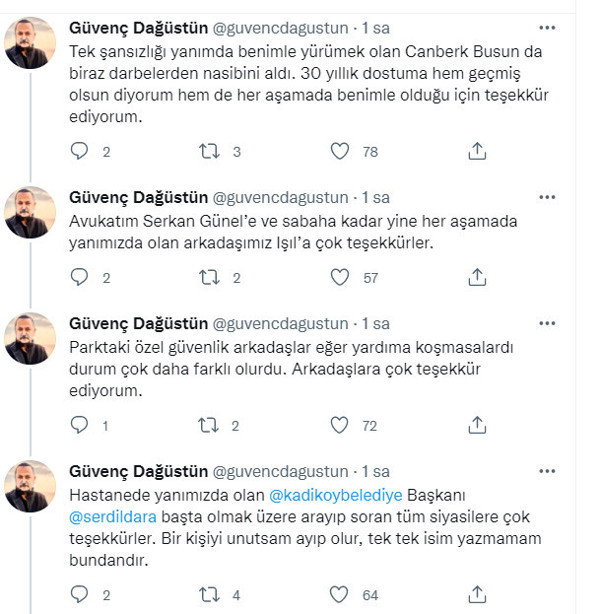 Güvenç Dağüstün'e saldırıda yeni gelişme! Serbest bırakıldılar... Dağüstün'den sert tepki! - Resim : 2