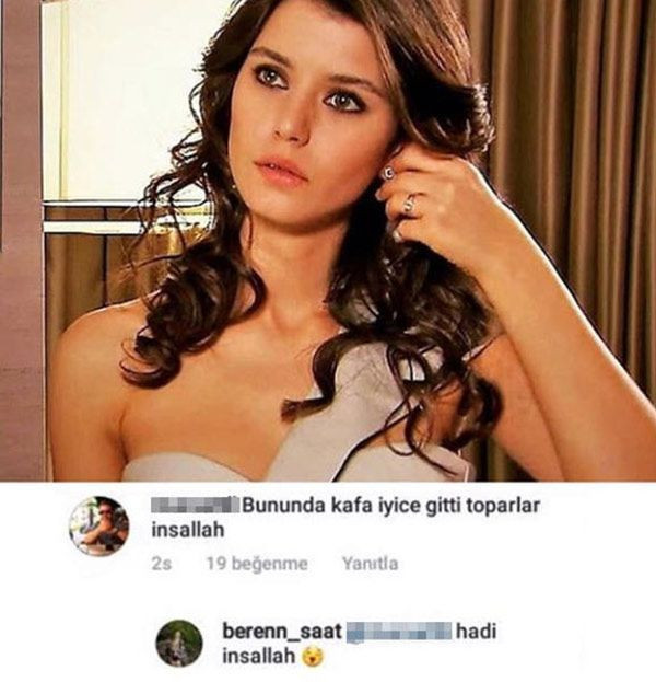Beren Saat'ten o yoruma flaş cevap!