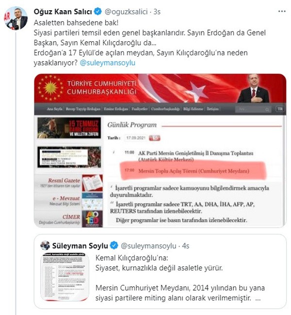 CHP'nin Mersin Mitingi yasaklandı mı? Süleyman Soylu açıklama yaptı yanıt CHP'li Muharrem Erkek'ten geldi - Resim : 3