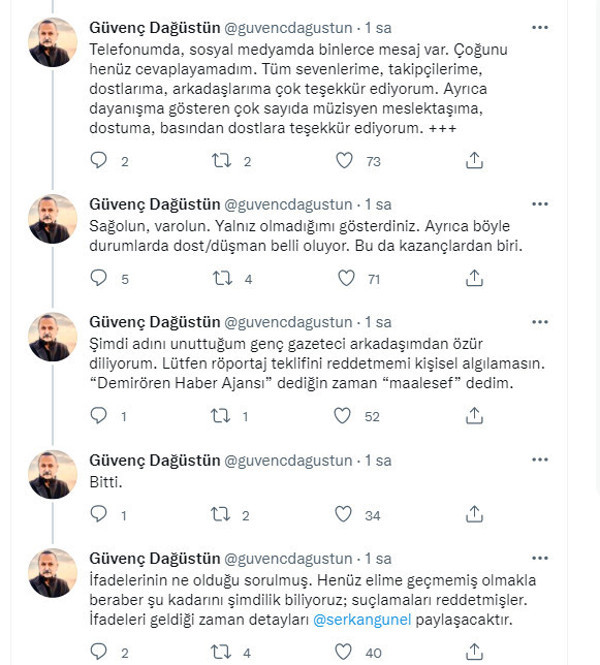 Güvenç Dağüstün'e saldırıda yeni gelişme! Serbest bırakıldılar... Dağüstün'den sert tepki! - Resim : 3