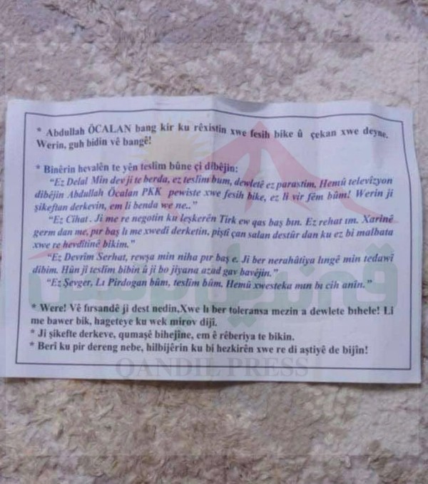 TSK'dan PKK'ya davet! İşte o bildiride yazanlar...