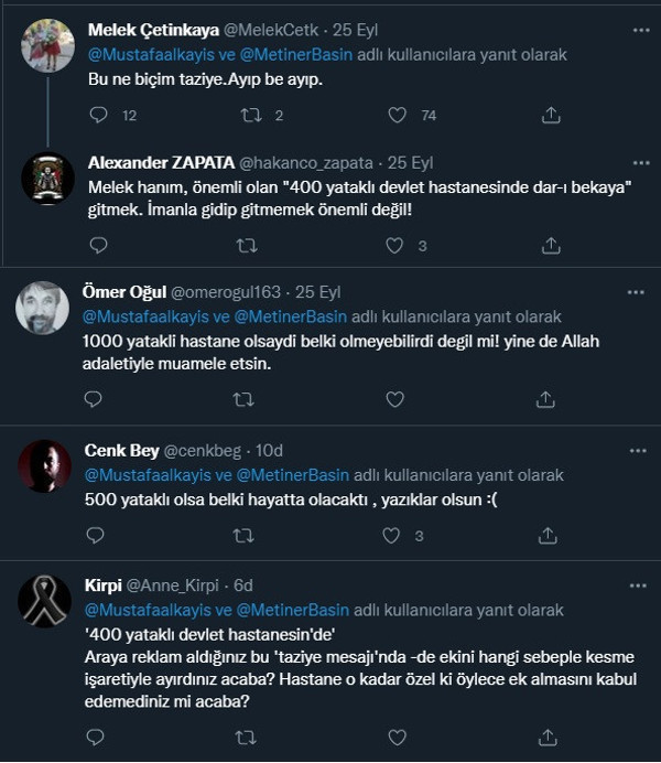 AK Parti'li başkanın taziye mesajına tepki yağdı: 'Bu nasıl mesaj, ayıp ayıp!' - Resim : 2