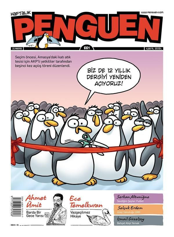 'Penguen' 12 yıllık dergiyi yeniden açtı! Yenilenen tasarımıyla okuyucu karşısına çıktı!