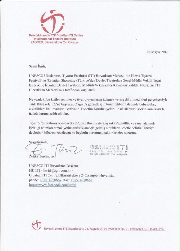 UNESCO masraflarını tiyatro için ödedi, Devlet Tiyatroları yetkilileri geziye katıldı!