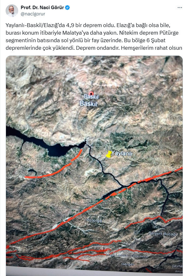 Elazığ'daki sarsıntı sonrası Naci Görür'den depremin merkez üssüne dair kritik açıklama - Resim : 2