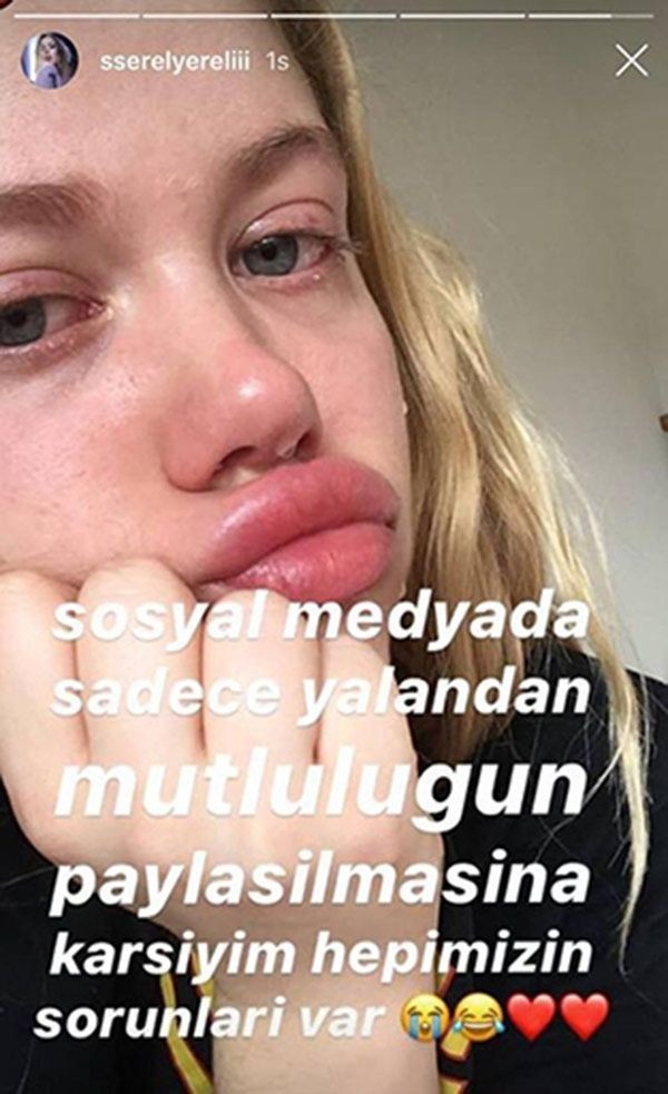 Serel Yereli ağlarken çekti