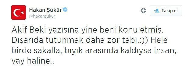 Hakan Şükür'den Akif Beki'ye sert yanıt!