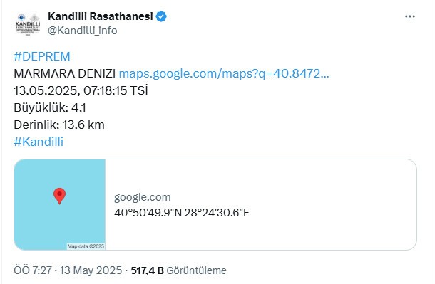 Marmara Denizi'nde deprem oldu İstanbul yine sallandı! Kandilli ve AFAD farklı açıkladı... Ahmet Ercan'dan çağrı geldi; çağcıl jeofizik bilimine yakışmıyor - Resim : 3