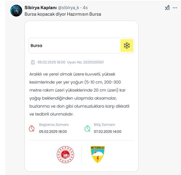 BURSA Kıpkırmızı Oldu Koptu Kopacak Acil Uyarı Geldi!