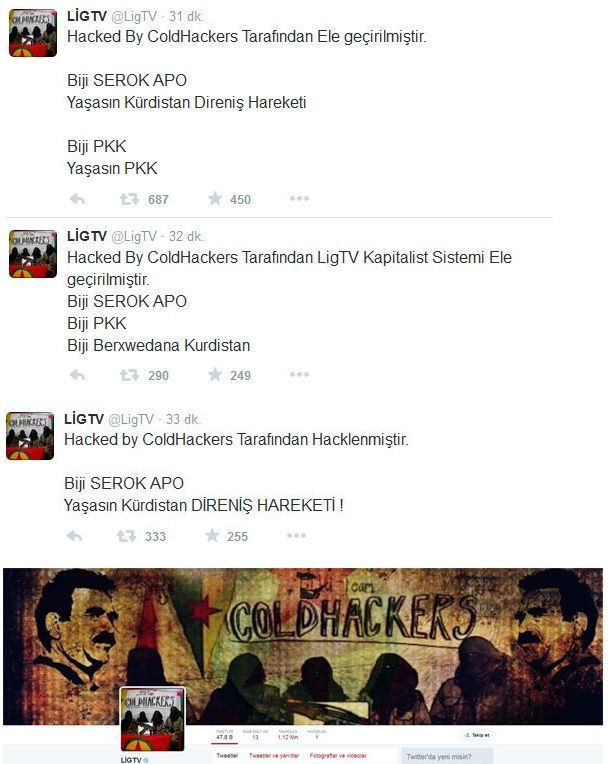 Lig TV'nin Twitter adresi hack'lendi! - Resim : 2