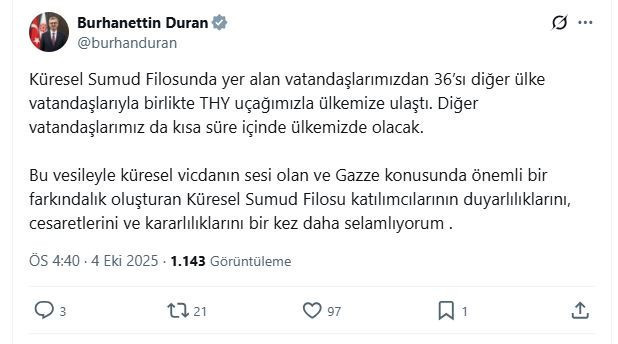 İletişim Başkanı Duran'dan mesaj!