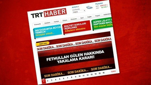TRT Haber o manşeti yayından kaldırdı!