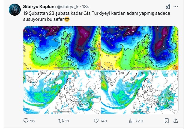 İstanbul'a 1 Metre Kar mı Yağacak? 17 Şubat Tarihine İşaret Edildi
