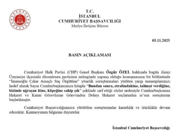 Hakaret etmişti: Özgür Özel'e bir soruşturma daha!