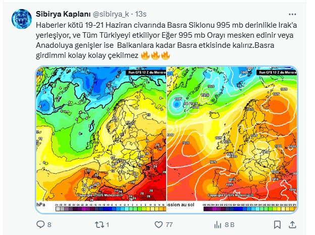 Haberler Kötü Dedi Türkiye İçin Tarih Verdi. 19-21 Haziran'da Türkiye'ye Giriş Yapacak: Çin İşkencesi...