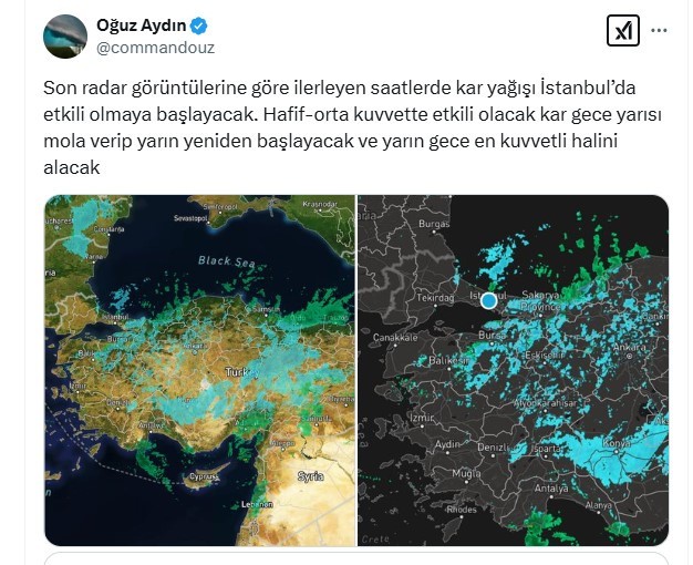 İstanbul'da Perşembe Cuma alarmı: Ciddi Kar Yağışı Var - Resim : 2