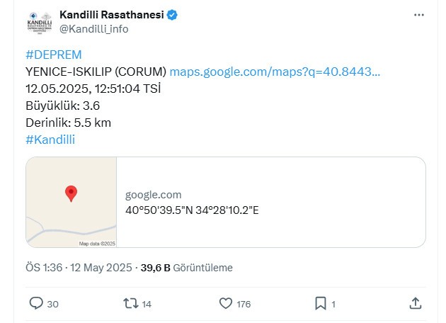 Fay hatları kıpır kıpır! Bir deprem daha oldu. Amasya'nın ardından o il de sallandı. İşte merkez üssü...