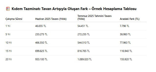 116 bin TL'den fazla yatırılacak! Milyonlarca çalışanı ilgilendiren 'kıdem tazminatı' ayarı - Resim : 2