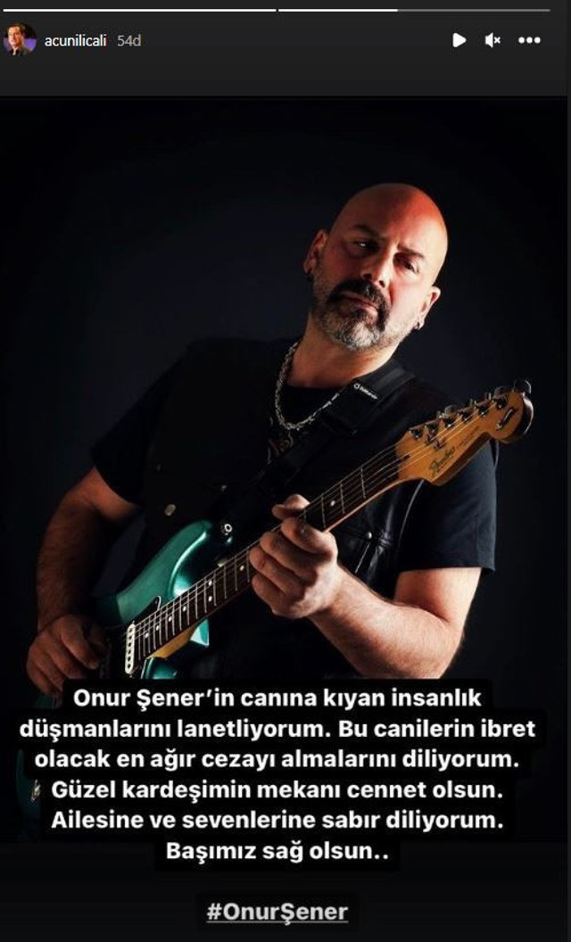 Acun Ilıcalı programına da katılan müzisyen Onur Şener'in öldürülmesine isyan etti: İnsanlık düşmanları... - Resim : 2