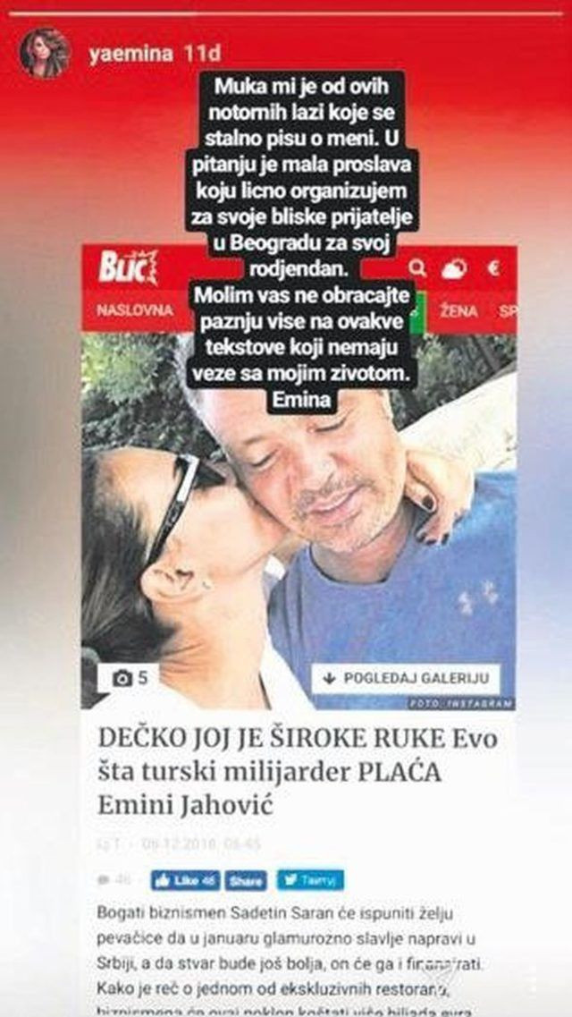 Emina Jahovic o iddialarla çileden çıktı: Bıktım!