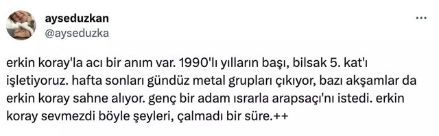 Erkin Koray konserinde intihar: Tuvaletten silah sesi geldi. Arapsaçı dinlerken ölmek istemiş