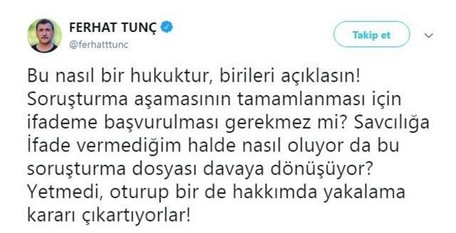 Ferhat Tunç'a büyük şok!