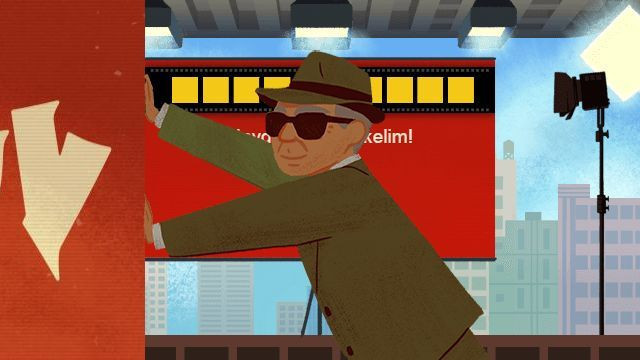 Google'dan ünlü yönetmen için 10 basamaklı doodle!